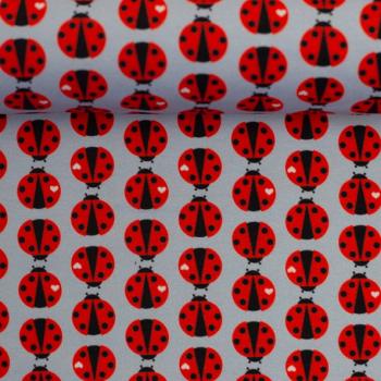 Baumwolljersey LOVELY FAVS by Cherry Picking - Marienkäfer